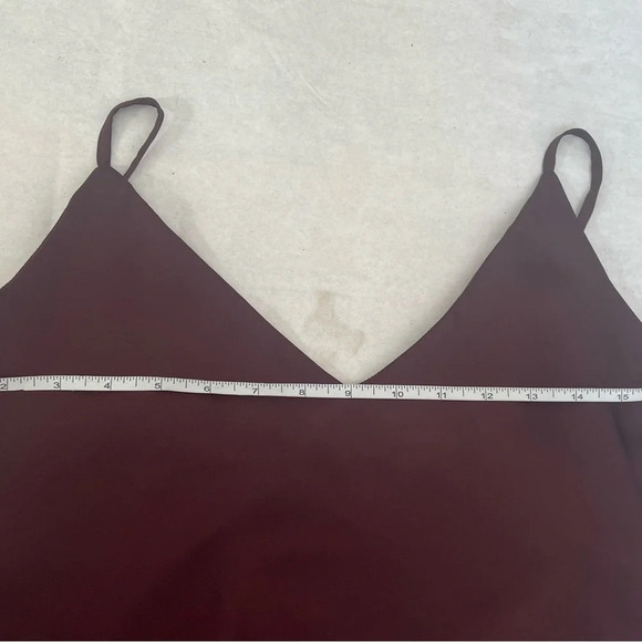 Guido Maria Kretschmer Satin Silky Brown Asymmetrical Camisole Top Size EU 38 M - Picture 6 of 8